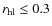 $r_{\rm hl} \leq 0.3$