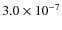$3.0\times10^{-7}$