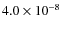 $4.0\times10^{-8}$