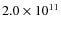$2.0\times10^{11}$