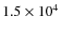 $1.5\times10^4$