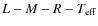 $L-M-R-T_{\rm eff}$