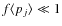 $f \langle
p_j \rangle \ll 1$
