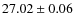 $27.02\pm0.06$
