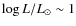 $\log L/L_\odot \sim 1$
