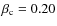 $\beta_{\rm c}=0.20$