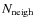 $N_{\rm neigh}$