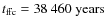 $t_{\rm ffc}=38~460 ~\rm years$