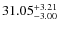 $31.05^{\rm +3.21}_{-3.00}$