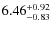 $6.46^{\rm +0.92}_{-0.83}$
