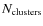 $N_{\rm clusters}$