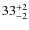 $33^{\rm +2}_{-2}$