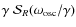 $\gamma ~ {\cal S}_R(\omega_{\rm osc}/\gamma)$