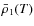 ${\bar \rho}_1(T)$