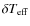 $\delta T_{\rm eff}$