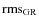 ${\rm rms}_{\rm GR}$