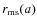 $r_{\rm ms}(a)$