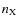 $n_{\rm X}$