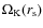 $\Omega_{\rm K}(r_{\rm s})$
