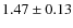 $1.47\pm0.13$