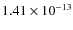 $1.41\times10^{-13}$