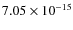 $7.05\times10^{-15}$