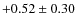 $+0.52\pm0.30$