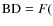 ${\rm BD}=F($