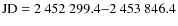${\rm JD=2~452~299.4{-}2~453~846.4}$