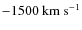 $-1500~{\rm km~s^{-1}}$