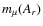 $m_\mu (A_r)$