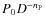 $P_0 D^{-n_{\rm P}}$