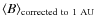 $\langle B\rangle_{\rm corrected~to~1~AU}$