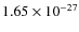 $1.65\times10^{-27}$