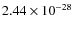 $2.44\times10^{-28}$