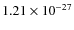 $1.21\times10^{-27}$