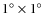 $1^{\circ }\times 1^{\circ }$