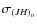 $\sigma_{(JH)_{\rm o}}$