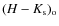 $(H-K_{\rm s})_{\rm o}$