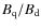 $B_{\rm q}/B_{\rm d}$