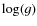 $\log(g)$