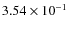 $3.54 \times 10^{-1}$