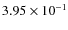 $3.95 \times 10^{-1}$