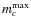 $m_c^{{\rm max}}$