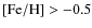 ${\rm [Fe/H]}> -0.5$