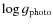 $\log g_{\rm photo}$