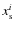 $x^i_{{\rm s}}$