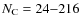 $N_{\rm C}=24{-}216$