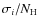 $\sigma_{i}/N_{\rm H}$