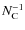 $N_{\rm C}^{-1}$